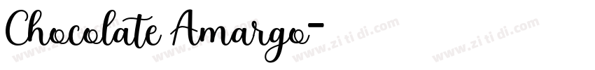 Chocolate Amargo字体转换